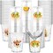 100 PCS Mexican Fiesta Party Cups – 12 oz Cinco de Mayo Disposable Plastic Drinkware – Clear Cups with Taco, Cactus, Sombrero & Guitar Designs – Birthday, Taco Night & Fiesta Party Supplies – Perfect for Mother's Day Card Making Displays